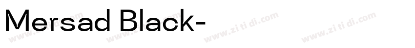 Mersad Black字体转换